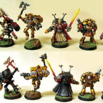 Blood Angels HQ Squad - by Phil Myers by senseipcm