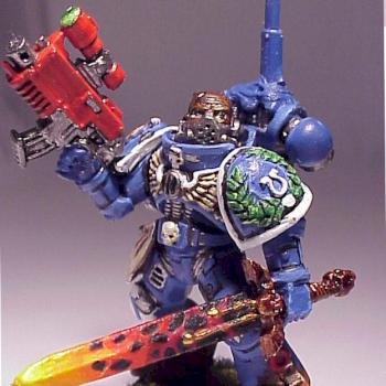 Ultramarines Veteran Sergeant by SolidSnake