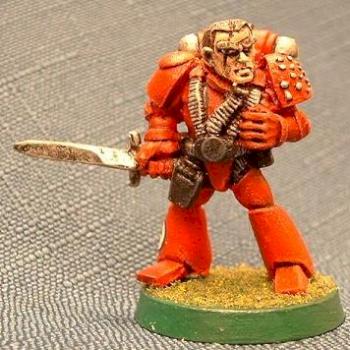 Mk VI Space Marine with sword by psiekier