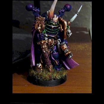 Fallen Slaanesh Space Marine of Ultramarine decent by Methiston