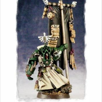 Dark Angels Standard Bearer (Detail) by w4yw4rd