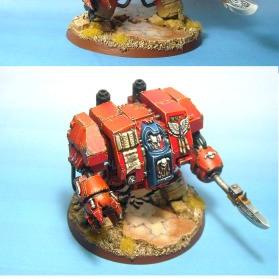 Blood Angels Librarian Dreadnought by jdteixeira