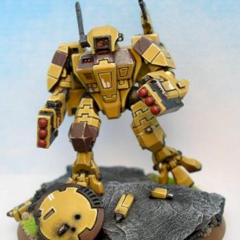 Tau Crisis Battlesuit XV89 - Deathtrain by Morkaj