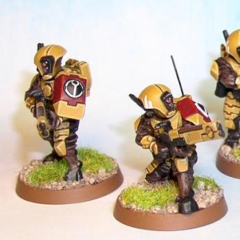 Tau Firewarrior Squad 2 by Morkaj
