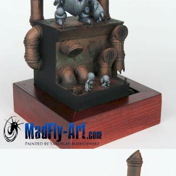 Karabidae & Krapbots Diorama by MadFlyArtStudio