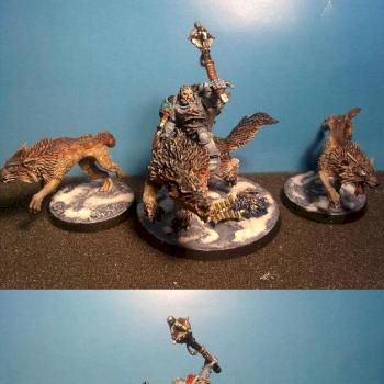 Elbrus Groom ,Space Wolves lord on Thunderwolf by mamikon