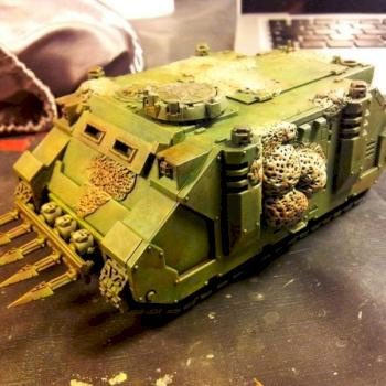 Chaos Space Marines Nurgle Rhino by boember