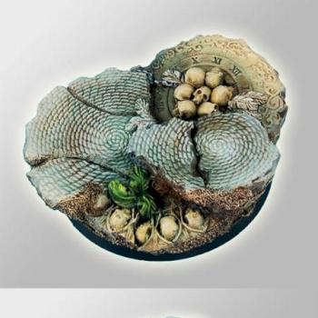 Temple of Time Ruins 60 mm Round Base by rene