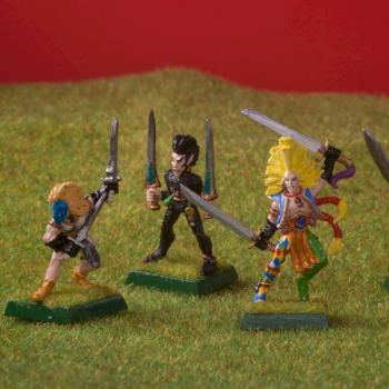 Wardancers wodd elves and champion by David Kolacinski