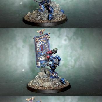 Warhammer 40,000 25th Anniversary Crimson Fists Space Marine by Richard_Harris