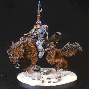 Wolf Lord on Thunderwolf by bilorca