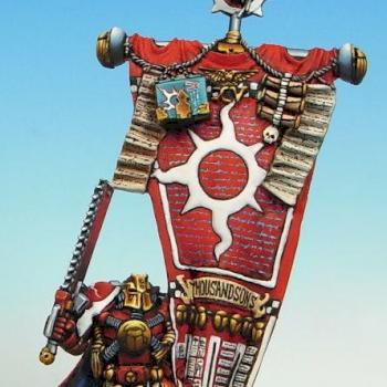 Pre-heresy Thousand Sons Marine, Standard Bearer by QiaoZhong