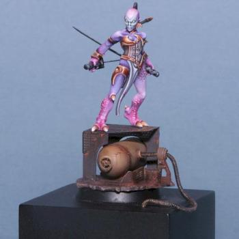 Slanesh Demonette Assassin - silver GD UK 2008 by rocketandroll