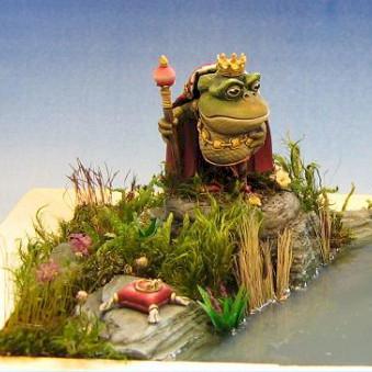 Frog king diorama by Bren