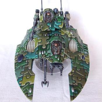 camo puzzle eldar falcon by aurelio