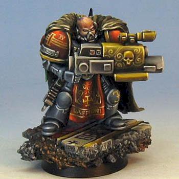 Warhammer 40k Grey Knight with psycannon by Wappellious