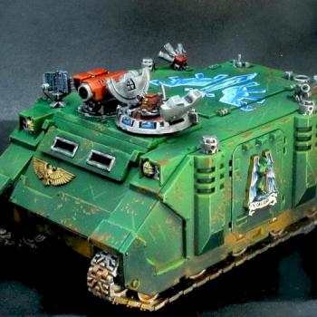 Dark Angels Rhino by Pahaere