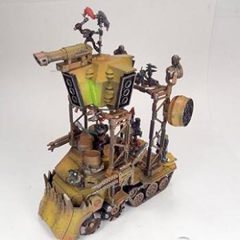 Ork Bad Moons Battle Wagon Rock Stage by White Metal Games
