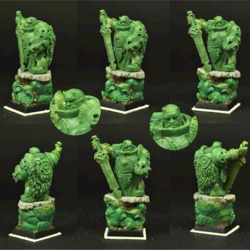 Dwarf original green stuff sculpture by Scibor