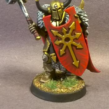 chaos warrior with sheild 1 by mikecarrero