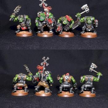 Ork Boyz with Choppas (and sluggas) by MadWolf