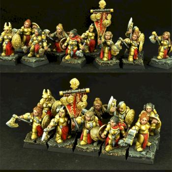 Dwarves Female Warriors by Scibor