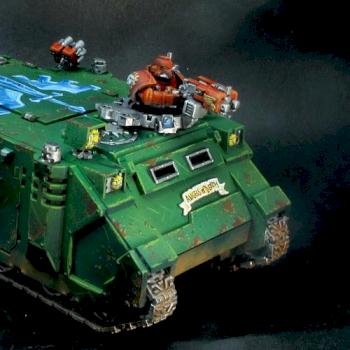 Dark Angels Rhino by Pahaere