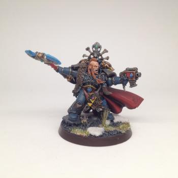 Space Wolves - Krom Dragongaze - Wolf Lord by bradshaw