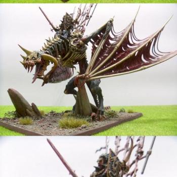 VAMPIRE LORD ON ZOMBIE DRAGON by deathhelm