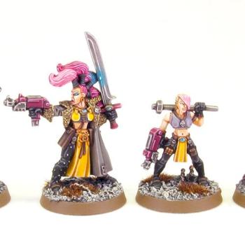 Necromunda Escher Gang (Part 2 - Leader, Gangers, Juve) by richardvan