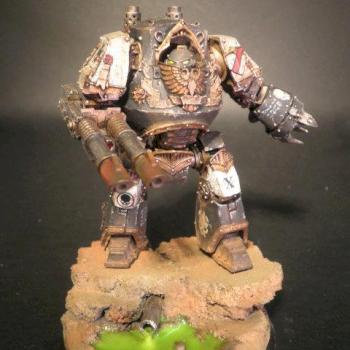 Black Templar Space Marine Relic Contemptor Dreadnought by klint