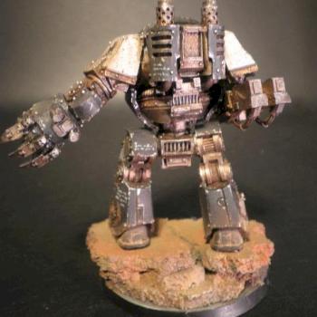 Black Templar Space Marine Relic Contemptor Dreadnought by klint