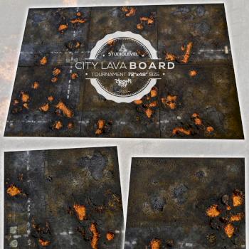 MODULAR 72x48 CITY LAVA GAMEBOARD w40k scenery terrain by studiolevel