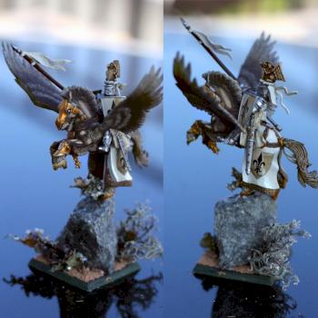 Bretonnian Pegasus Knight by mrsw0nka