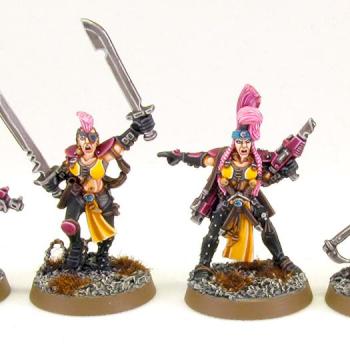 Necromunda Escher Gang (Part 4 - Leader, Gangers, Juve) by richardvan