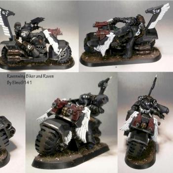 Ravenwing Biker and pet by Elmo9141