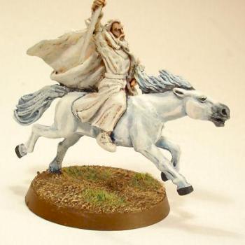 Gandalf on Shadowfax by draconadonid