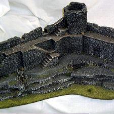 Warhammer Stone city wall with tower by ZenOrac