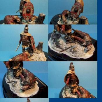 A Roman Winter in Germania - Diorama by thistledoo minis