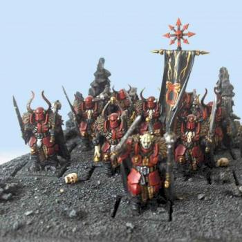 Chaos Khorne warriors 2d place Golden demon 2007 germany warhammer unit by Jurre