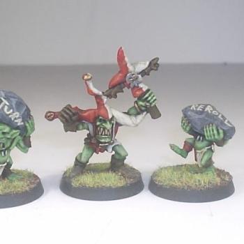 Orc Blood Bowl team score, turn and reroll markers by cornishmikey