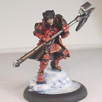 Forward Kommander Sorscha Kratikoff, Epic Khador Warcaster character by cornishmikey
