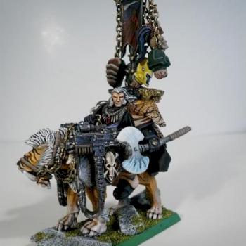 Tiger Riding Wolf Lord by EricTheFat