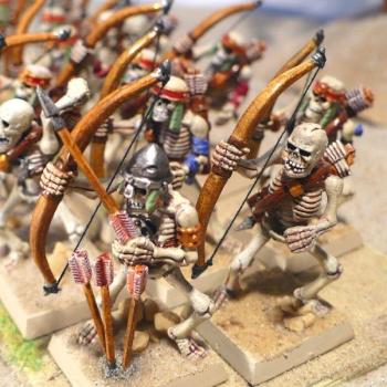 Skeleton archers - Tomb Kings by vonzembol