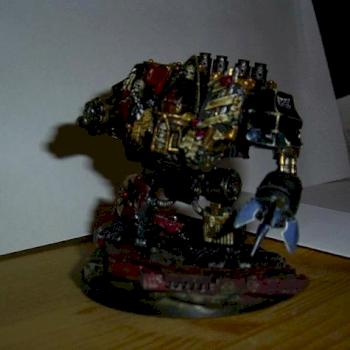 BLACK TEMPLARS VENERABLE DREADNOUGHT front by Waldwolf