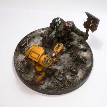 WD 345 Free minis in diorama by Bogen
