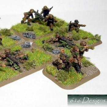 Flames of war SS Panzergrenadier HMG teams. by E616