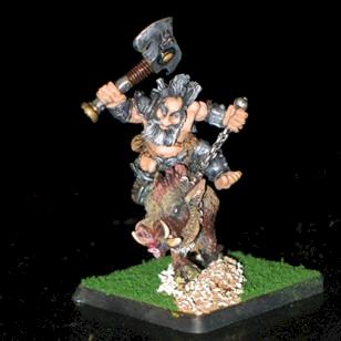 Dwarf on a Boar by zenbrew