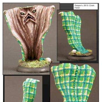 fur line plaid cloak beast by ALizardInCrimson