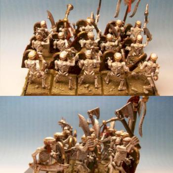 Tomb Kings Skeletons Regiment by Karham